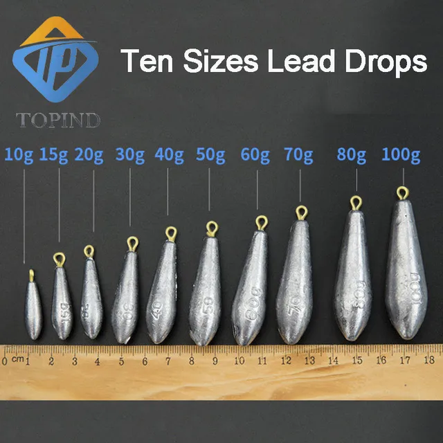 15PCS Lead fishing Drop Shot Fishing Weight Sinkers MULTIPLE SIZES Finesse Lead Drop Shot