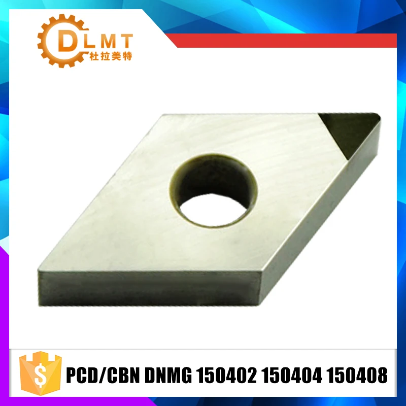 

2PCS PCD/CBN DNMG150402 DNMG150404 DNMG150408 PCD Lame CNC Haute Durete Cutter Outils pour Diamant