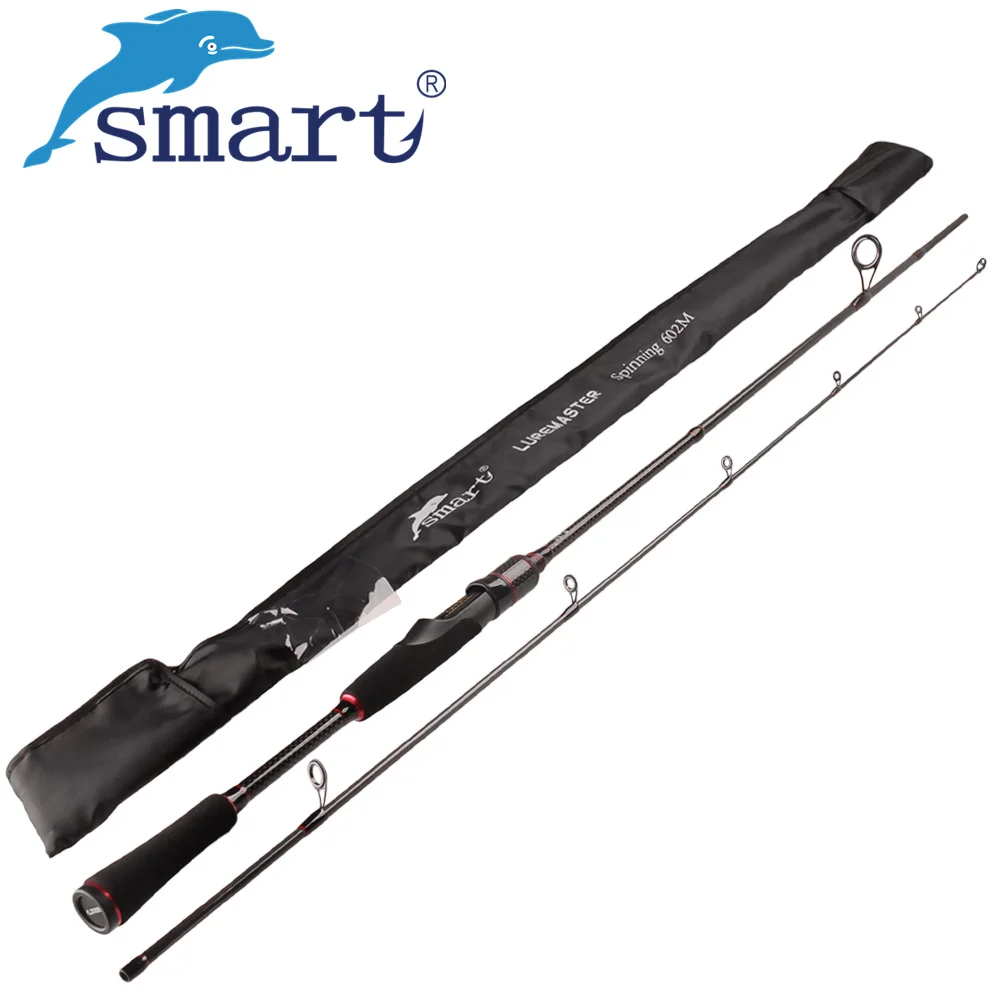 Smart 2.4 m filature Canne à pêche M puissance Vara De Pescar Carbono voyage filature Canne A pêche leurre poids 7-25g cannes à pêche