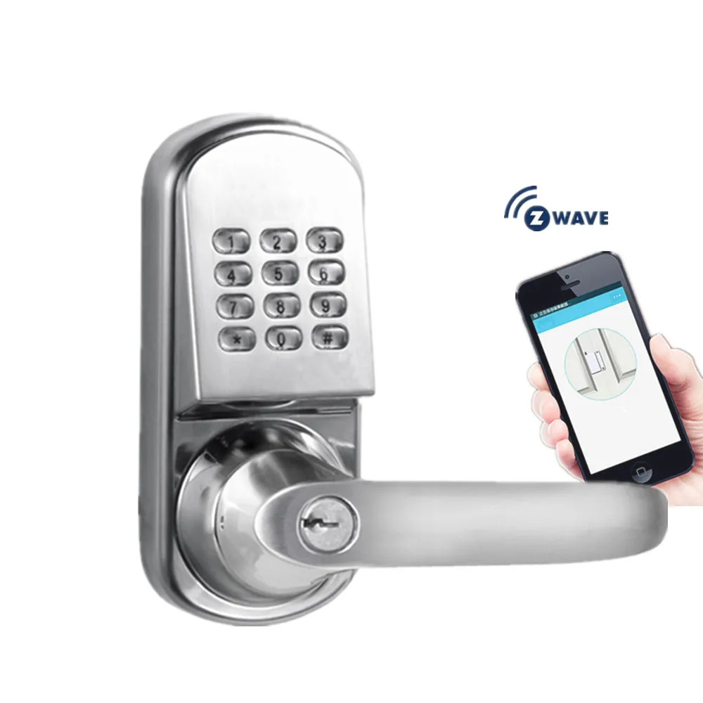 

Wireless Z-wave Smart Phone APP Door Lock, Keyless and remotely control for Apartment or Hotel or Home