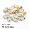 Free shipping Sew on Rhinestones Horse eye 5*10/6*12/7*15/9*18 Opal color Gold claw set Resin Stones For Garment DIY ► Photo 3/5