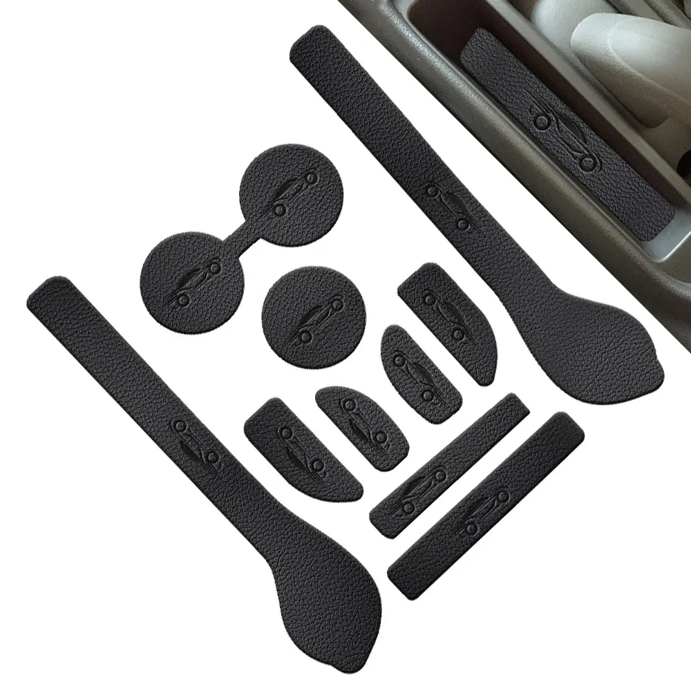 Car Door Groove Mat PU Leather Car Anti Slip Mat For NISSAN Sunny 2011