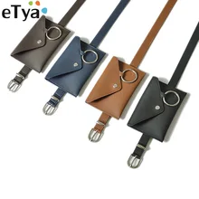 ETya модная простая поясная сумка для женщин, мини поясная сумка для телефона, сумка для монет, кожаная женская маленькая поясная сумка, сумки с карманами