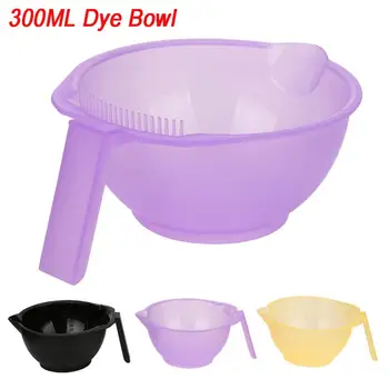 

300ML Plastic Hair color mixing bowls Dyeing Bowl Assorted Salon Dye Seasoning Bowl Colors Random 2U0124