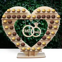 Mr and Mrs Chocolate Stand,for Ferreo Rocher Wooden Chocolate Stand,for Hershey Kisses Wedding Candy Stand, Perfect Decoration