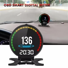 Car Head-Up Display OBD GPS HUD Overspeed Warning System Projector Windshield Auto Electronic Voltage Alarm car hud reflective film head up display system film obd fuel consumption overspeed display auto accessories