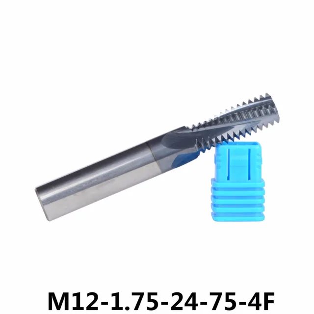 1pc M12 Tungsten Carbide thread end mill M12*1.75, thread mills, thread