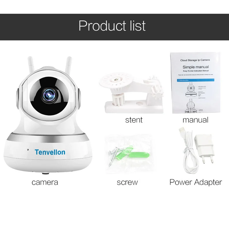 Tenvellon камера видеонаблюдения WiFi ip 1080 P CCTV Камера Безопасности s домашнее