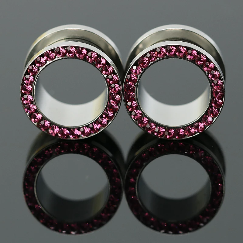 1 Pair Fashion Plugs And Tunnels Surgical Steel Ear Piercing Expander