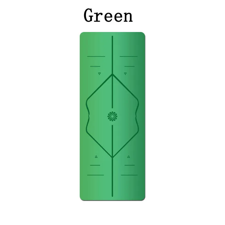 Натуральный резиновый индивидуальный профессиональный местный нескользящий коврик для йоги для мужчин и женщин, фитнес-коврик esterilla, коврик для йоги и упражнений - Цвет: Зеленый
