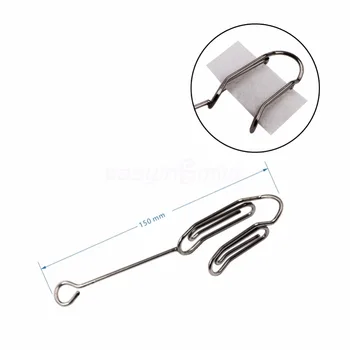 

2 PCS EASYSINSMILE Stainless Wire Bite Relator Impression Tray with 50Pc Adsorbent Pads