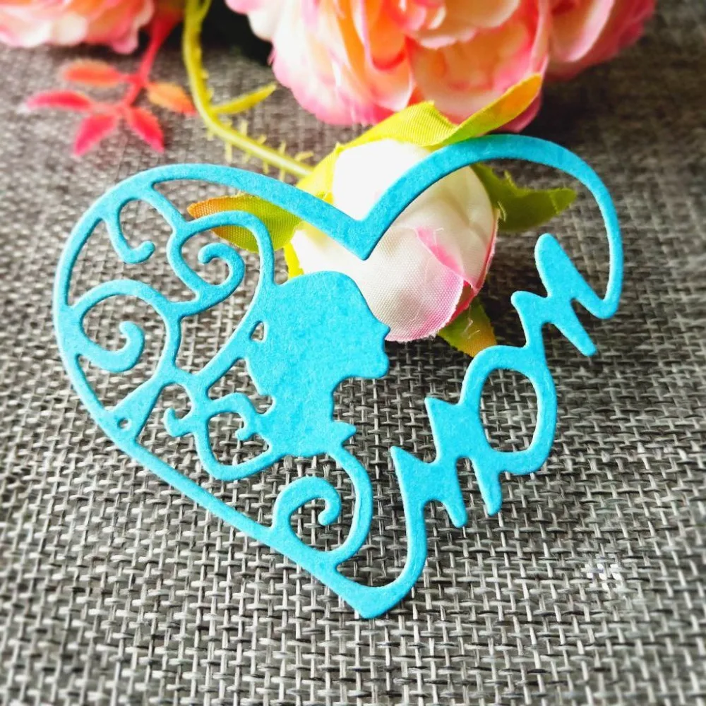 

New Happy Mother's Day Metal Cutting Dies for Scrapbooking DIY Album Embossing Folder Paper Cards Maker Template Decor Stencils