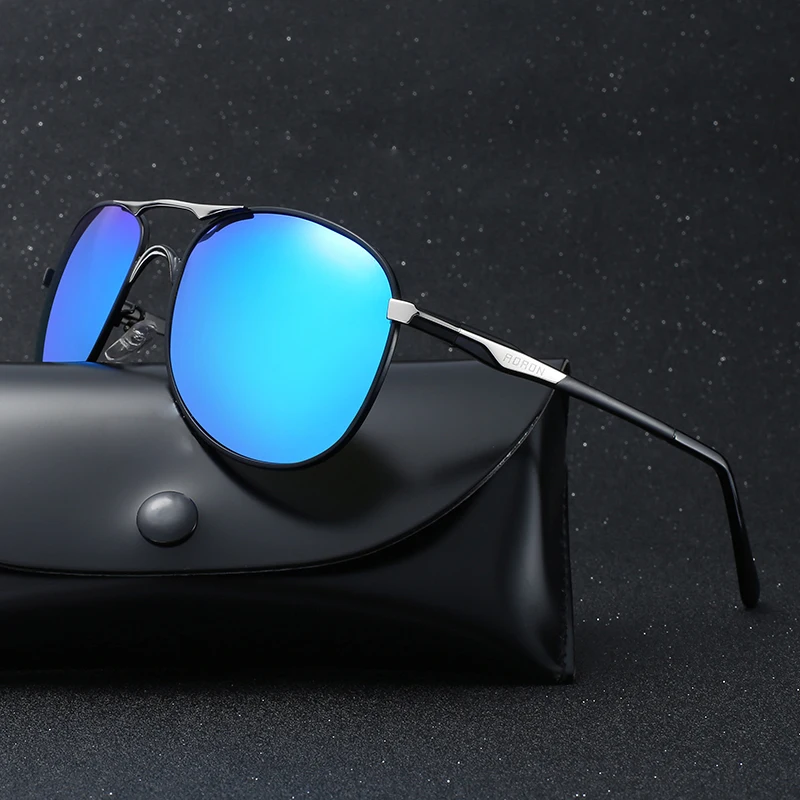 

CALIFIT Vintage Gradient Lens Sunglasses Men Brand Designer Oversized Pilot Sunglasses Men 2018 Lunette Gafas Metal Leg UV400