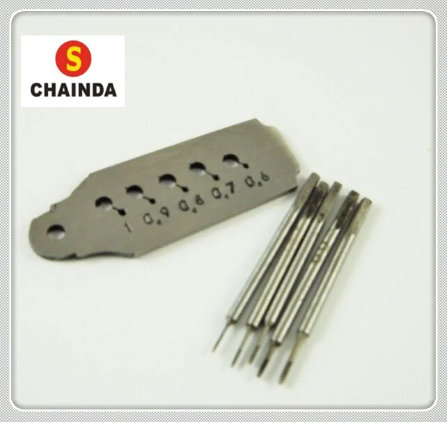 

Free Shipping 1 Set Tap and Die Set 0.6mm to 1.00mm 5 Taps and Dies Watch Repair Tool