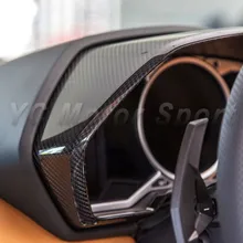 Автомобиль Интимные аксессуары Сухой углерода Волокно подкладке Накладка подходит для 2011- Aventador LP700 приборов surround