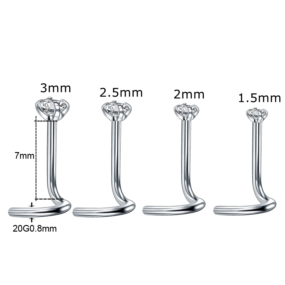 1 шт., 20 г, стальные кольца для пирсинга носа, кристалл Nariz, шпильки для пирсинга носа Nez, кольцо для пирсинга носа, серьги, пирсинг носа, сексуальные украшения для тела