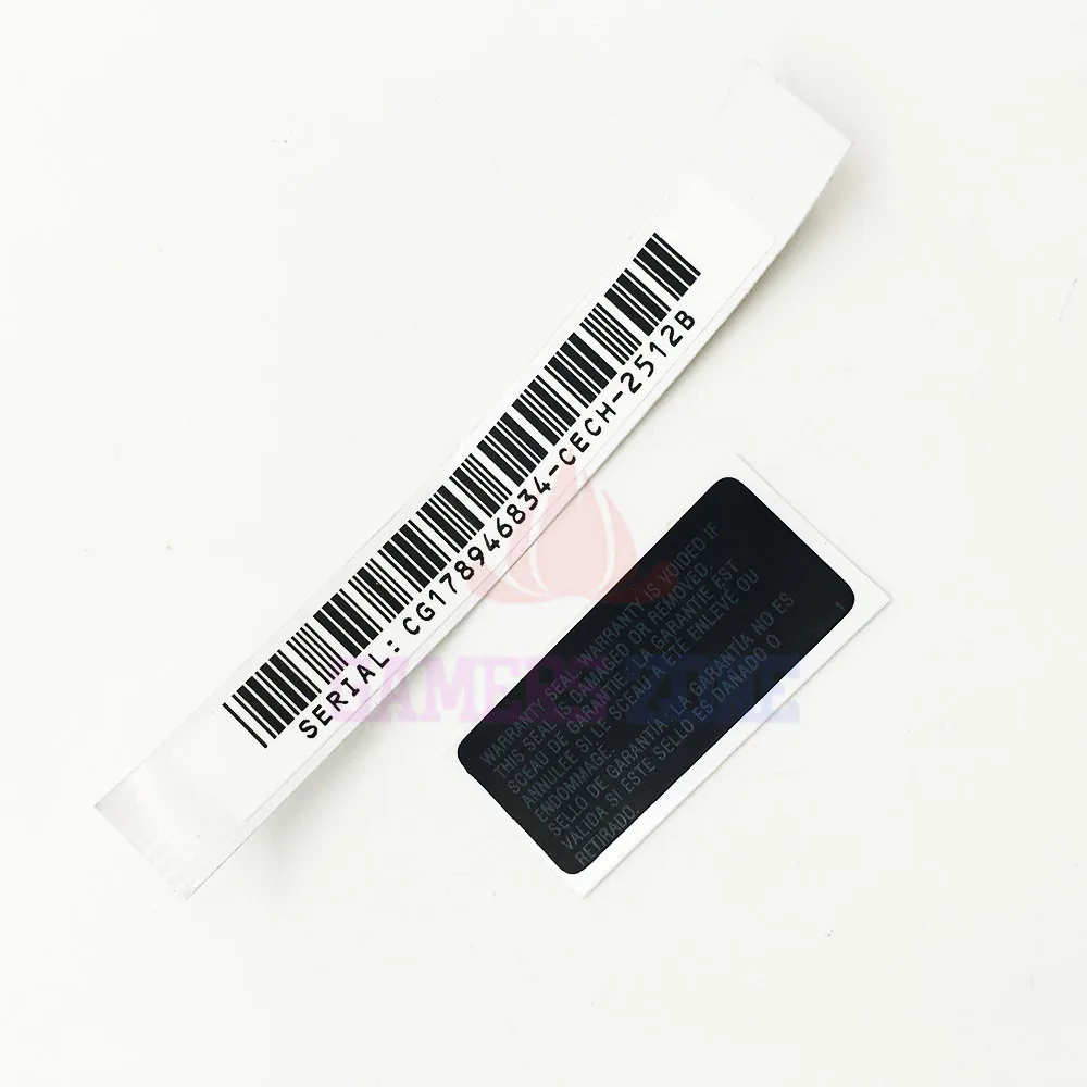 Black Repair Warranty Seal Body Tag Stick For Playstation PS3 Slim