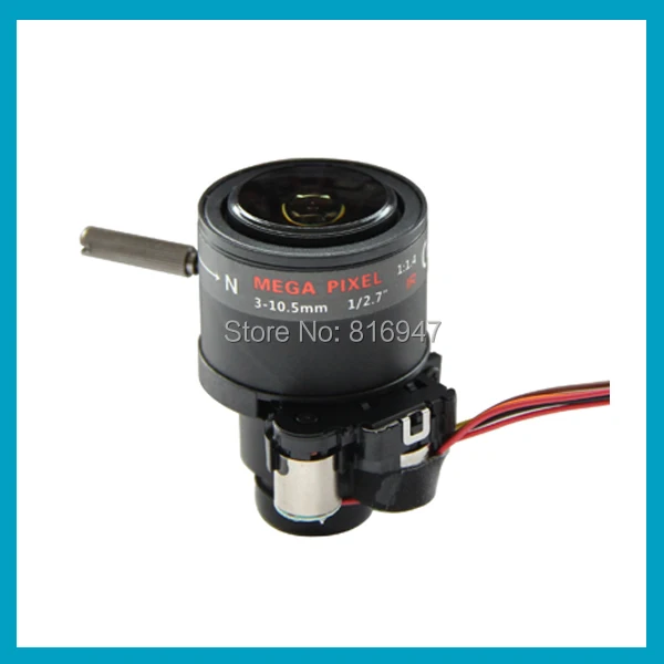 

3-10.5mm 1/2.7" auto Iris with IR-CUT 1/2.7" F1.4 camera lens, M14 mount cctv security camera lens, board lens