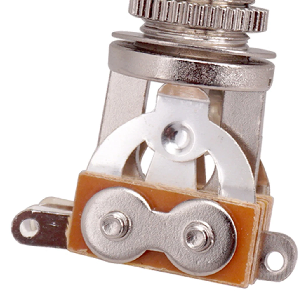 2Pcs 3-Channel Toggle Guitar 3 Way Switch Pickup Selector Toggle with Rhythm Treble Washer Ring Plate Black