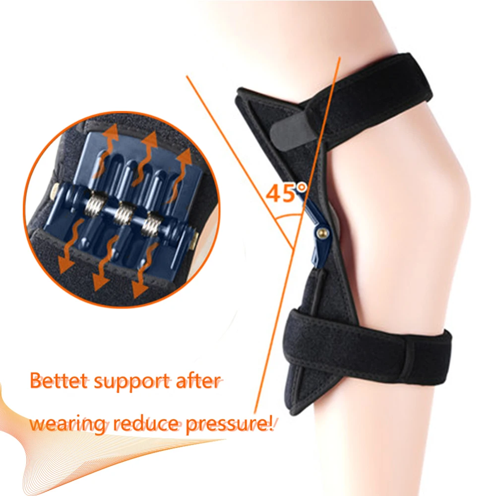 1pcs Power Lift Joint Support Knee Pads Breathable Non-slip Powerful Rebound Force Knee booster Joint Support Knee Pad For Pants