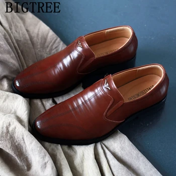 

Office Shoes Men Business Leather Shoes Mens Wedding Loafer Dad Shoes Coiffeur Luxury Italian Brand Sepatu Slip On Pria Ayakkabi