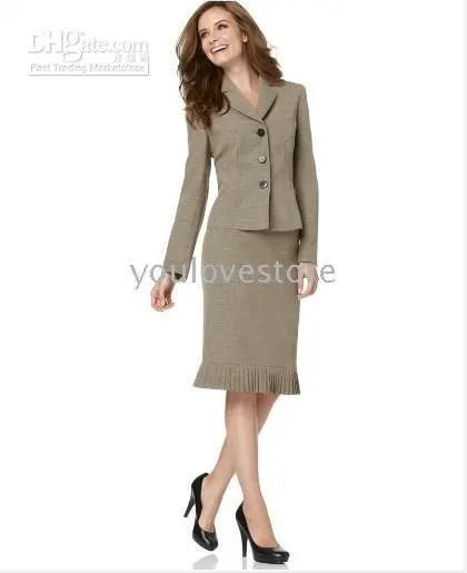 Популярные серо Для женщин юбка костюм бренд Для женщин Бизнес костюм принять заказ Для женщин костюм 300