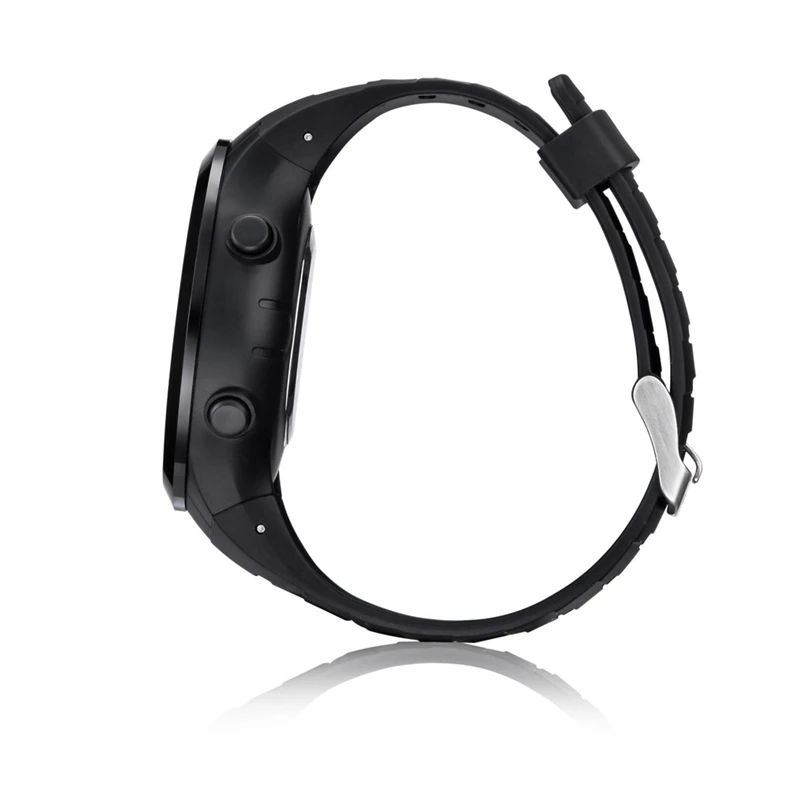 Original 22mm Black Silicone Rubber Watch Strap Waterproof Sports Watch Band For WristsWatch Spovan Leader 2 / SPV709 / SPV710