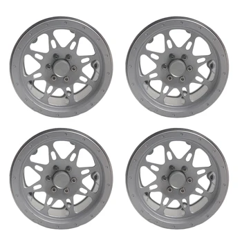 

4Pc Wheel Rim Metal Durable Effective Wheel Hub for RC Crawler 1/10 RC Car