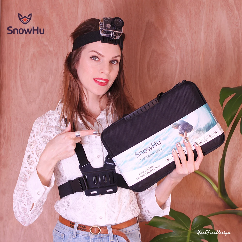 Ceny Akcesoria snowhu do gopro zestaw do go pro hero 8 7 6 5 4 3 zestaw do montażu SJCAM do aparatu xiaomi yi do statywu xiomi GS21