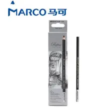 12 штук в упаковке Марко 7010 уголь эскиз углерода Ручка уголь Картина уголь эскиз ручка мягкий средней жесткости