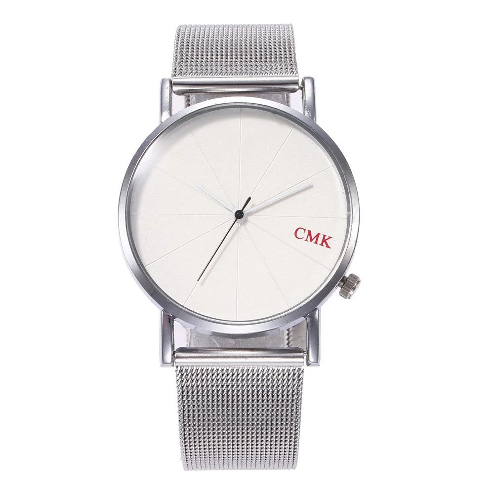 Couple Watches for Lovers Creative Casual Stainless Steel Mesh Band Wristwatch Simple Scale Men Women Quartz Watch Fashion Clock