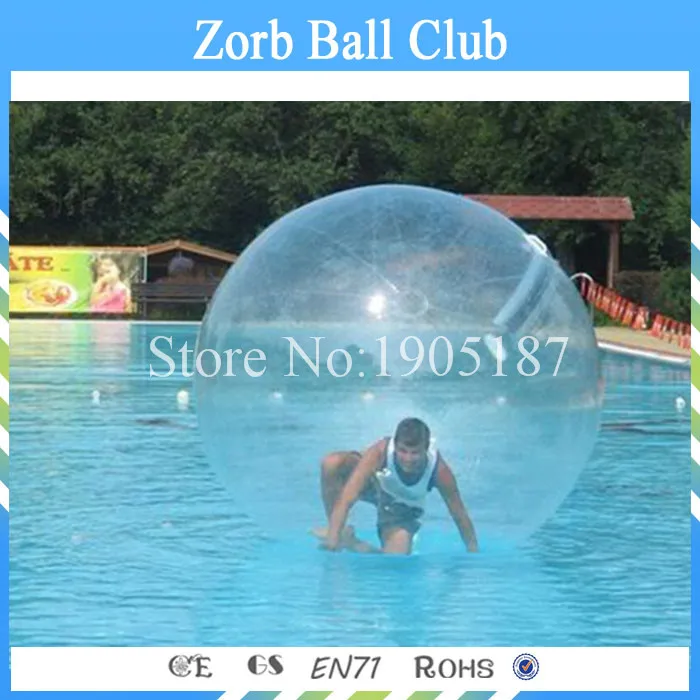 

CE certification 2m diameter 0.8mm thickness TPU Inflatable Zorb Water Walking Ball Walk On Water