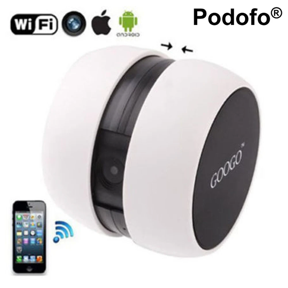 

Podofo Mini 2.4GHz Wifi Wireless Video Camera Baby Monitor For iPhone ipad Mobile phone
