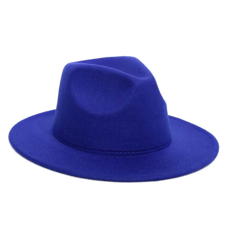 Шерстяная шляпа Fedora, Шляпа Fedora, топ, винтажная шляпа для девочек, с большими плоскими полями, фетровые шляпы для женщин, британский стиль, шерстяная Женская джазовая круглая Кепка