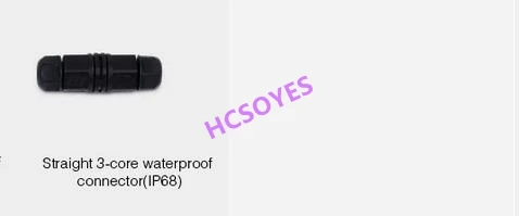 Straight 3-core ip68