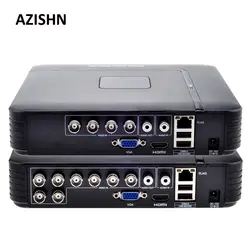 AHD 1080N 4CH 8CH CCTV небольшой видеорегистратор 5IN1 для комплект видеонаблюдения VGA HDMI безопасности Системы Mini NVR для 1080 P IP Камера Onvif DVR PTZ H.264