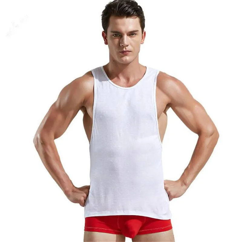 Новые мужские безрукавки с низким вырезом сексуальные тройники|men tank top|low cut