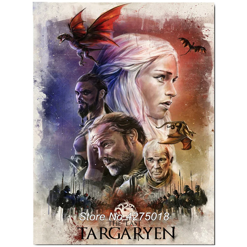 

Diamond Embroidery Game of Thrones Handmade Mosaic Diy Diamond Painting Cross Stitch 5D Square Drill Home Decor CF865
