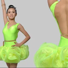 Ccustomized платье для латинских танцев для девочек, танцевальный костюм для детей, платья для латинских танцев, сальса, костюмы для латинских танцев, платье латина