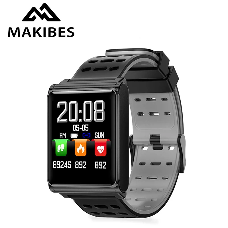 Новый Makibes CK02 Смарт часы 1 3 Цвет Экран Фитнес трекер кровяное давление IP67