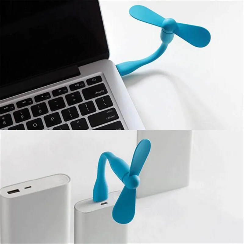 

USB Fan Cooling Notebook Computer Power Supply Plug And Pplay Fan 6 Colors Mini Flexible Fan