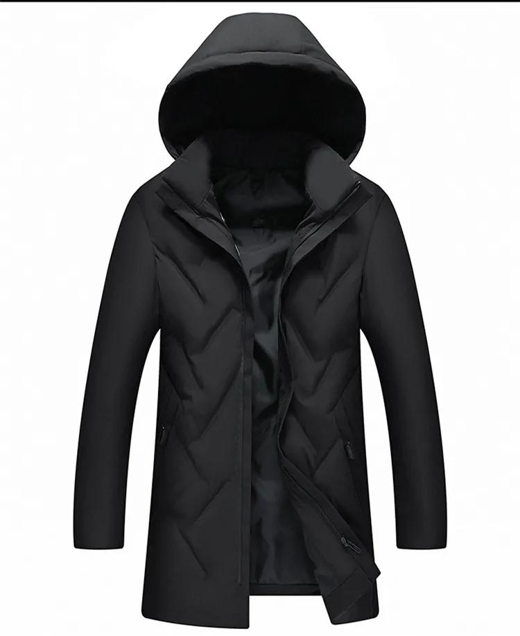 KOLMAKOV Для Мужчин's Верхняя одежда; платье парки зимние хлопковые Утепленные Пальто Homme сплошной Цвет пальто и куртки L-4XL пальто с капюшоном