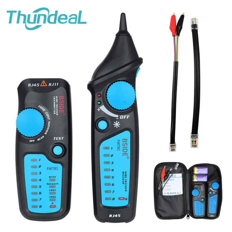 شبكة الكابل فاحص LAN الراسم محلل كاشف خط مكتشف Lan تعقب محلل FWT81 RJ45 RJ11 سلك الهاتف الحبر إيثرنت