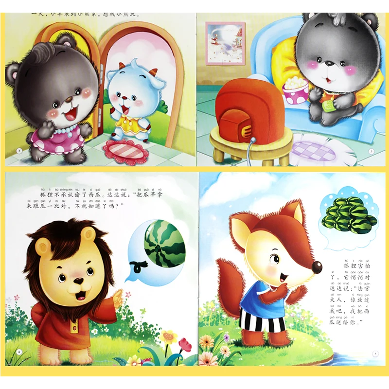 100PCS Chinese Story kids Book contain audio track & Pinyin & Pictures learn Chinese Books For Kids Baby/comic/mi book Age 0-3 100PCS Chinese Story kids Book contain audio track & Pinyin & Pictures learn Chinese Books For Kids Baby/comic/mi book Age 0-3
