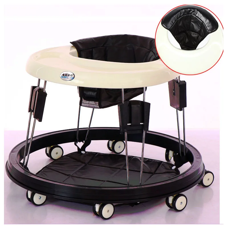 

Free shippingBaby Activity Walker with Wheels Functional Anti Rollover Installation-free Folding Baby Walkers Learning Walking Aid Assistant