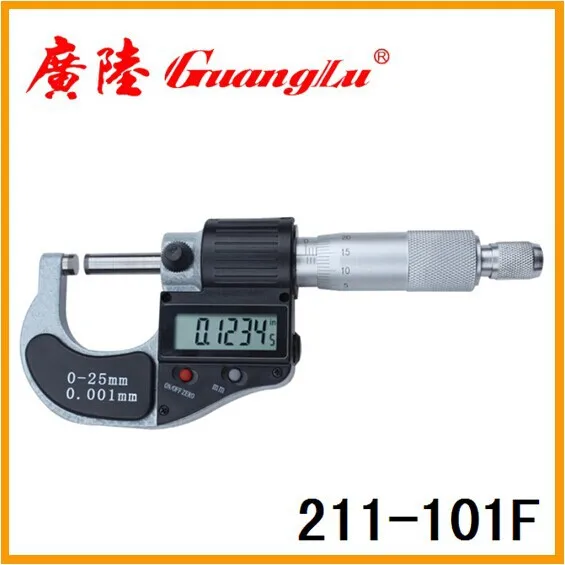 

Guanglu Digital Micrometer 211-101F(0~25mm +/-0.002mm Accuracy)