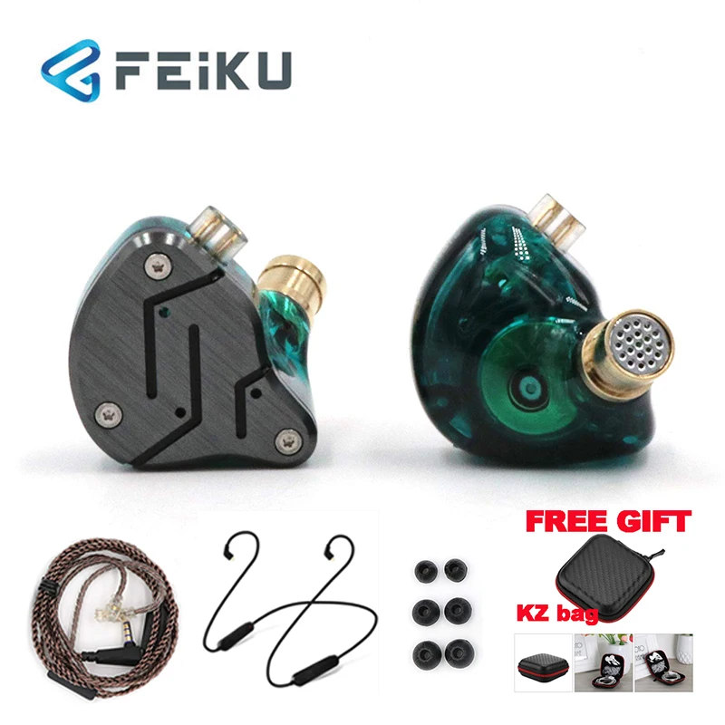 FEIKUKZ ZSN оснащен микрофоном + KZ Высокопроизводительный Модуль Bluetooth Обновленная