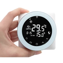 WiFi термостат Голосовое управление Газовый Котел Отопление термостат контроль температуры Лер ЖК цифровой сенсорный экран программируемый Alexa