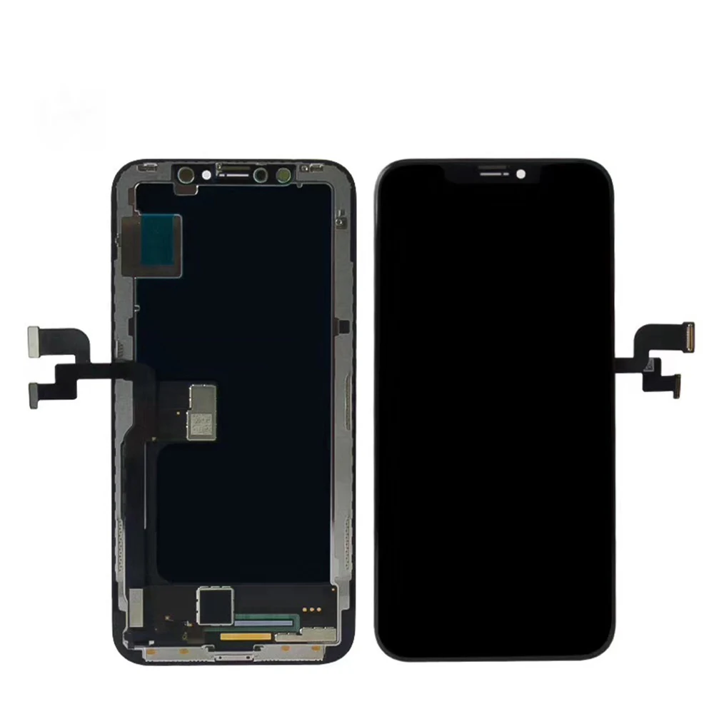 5pcs Lot 5.8 inch LCD Touch Screen Assembly with Frame Replacement AMOLED Display For iPhone X LCD Display Screen Replace Parts