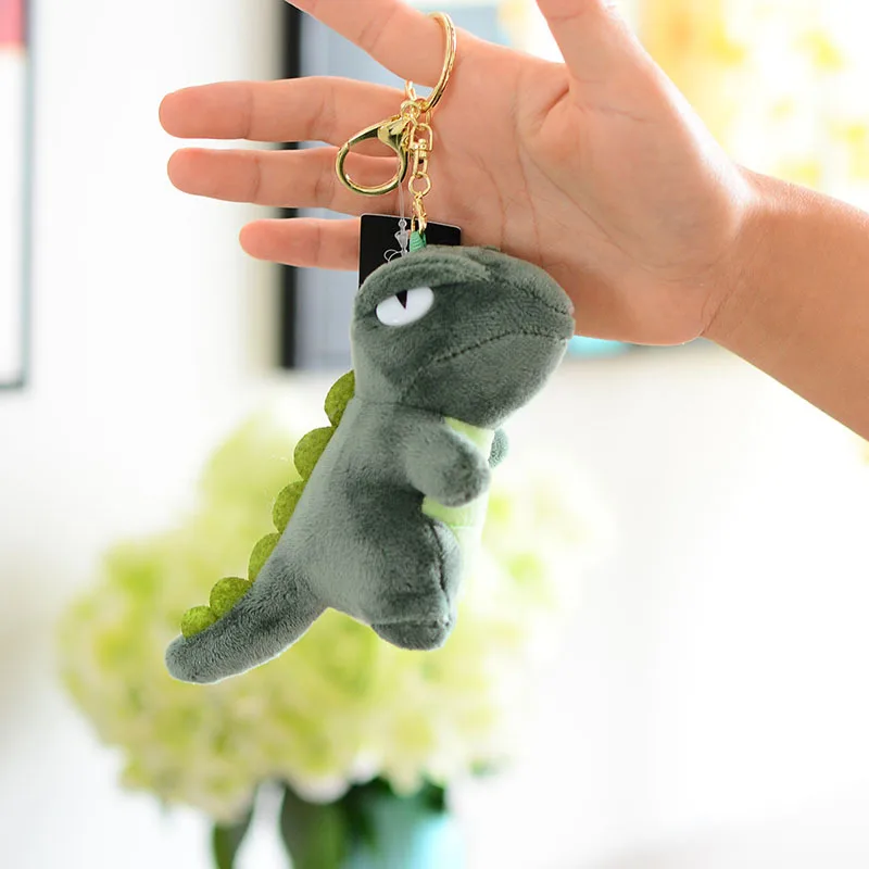 Cute Dinosaur Keychain Children Backpack Pendant Plush Toys Tyrannosaurus Dolls Small Pendant Send Children s Birthday 2